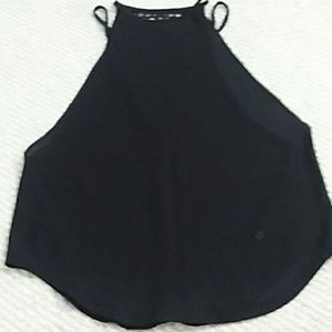 RBX black mesh workout top xs